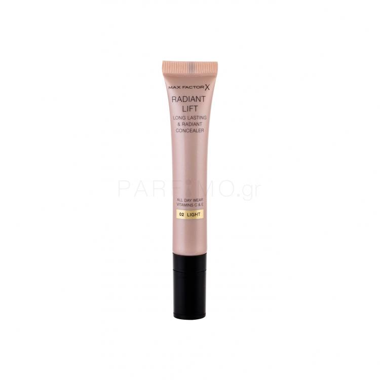 Max Factor Radiant Lift Concealer για γυναίκες 7 ml Απόχρωση 02 Light