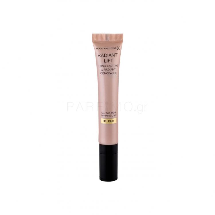 Max Factor Radiant Lift Concealer για γυναίκες 7 ml Απόχρωση 01 Fair