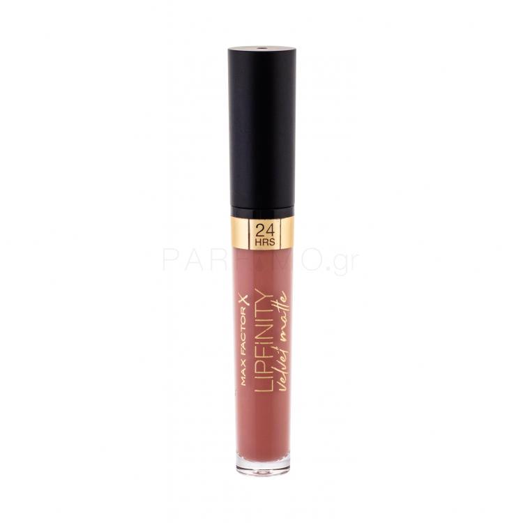 Max Factor Lipfinity Velvet Matte 24HRS Κραγιόν για γυναίκες 3,5 ml Απόχρωση 035 Elegant Brown