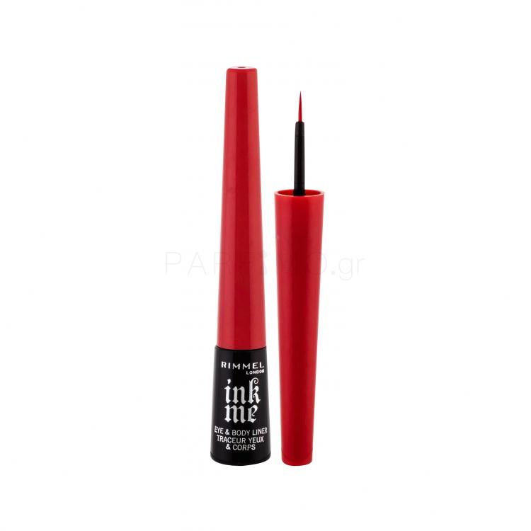 Rimmel London Ink Me Eyeliner για γυναίκες 2,5 ml Απόχρωση 001 Blood Red