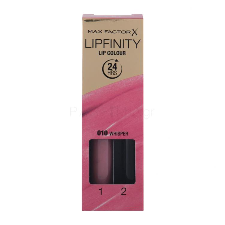 Max Factor Lipfinity 24HRS Lip Colour Κραγιόν για γυναίκες 4,2 gr Απόχρωση 010 Whisper