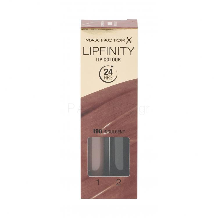 Max Factor Lipfinity 24HRS Lip Colour Κραγιόν για γυναίκες 4,2 gr Απόχρωση 190 Indulgent