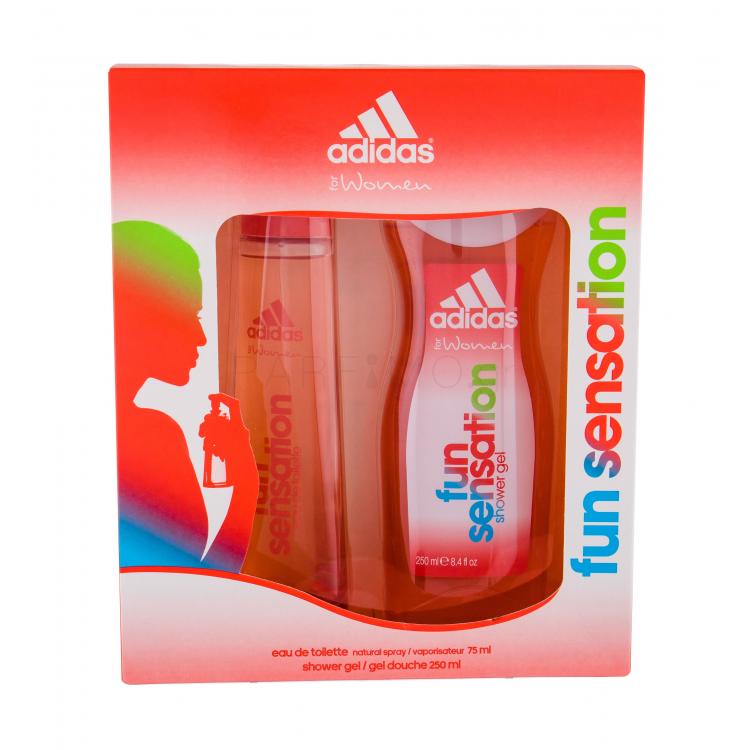 Adidas Fun Sensation For Women Σετ δώρου EDT 75 ml + αφρόλουτρο 250 ml