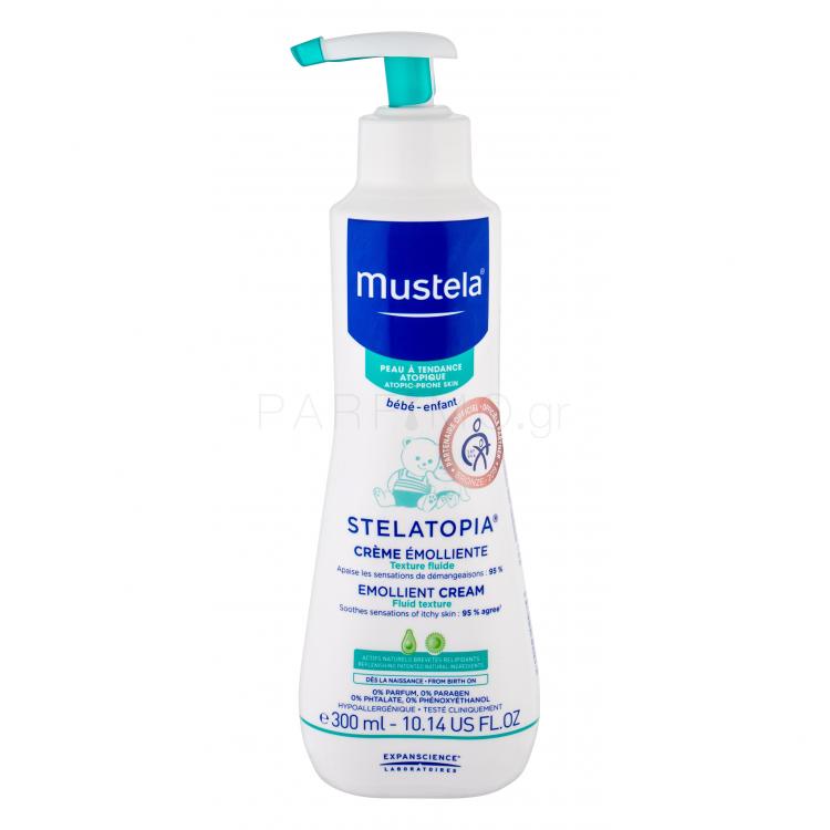 Mustela Bébé Stelatopia Emollient Cream Κρέμα προσώπου ημέρας για παιδιά 300 ml