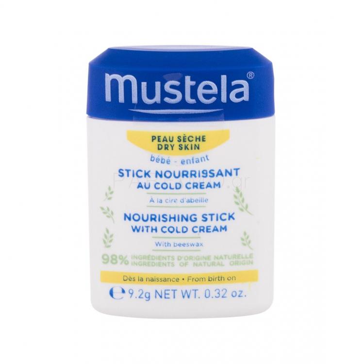 Mustela Bébé Nourishing Stick With Cold Cream Κρέμα προσώπου ημέρας για παιδιά 10,1 ml