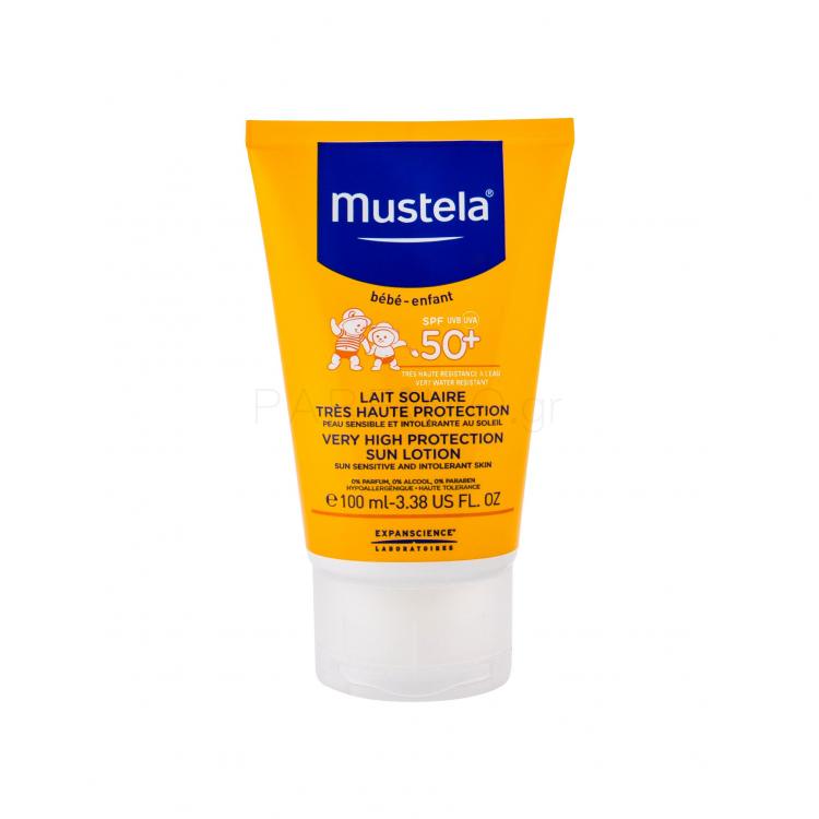 Mustela Solaires Very High Protection Sun Lotion SPF50+ Αντιηλιακό προϊόν για το σώμα για παιδιά 100 ml