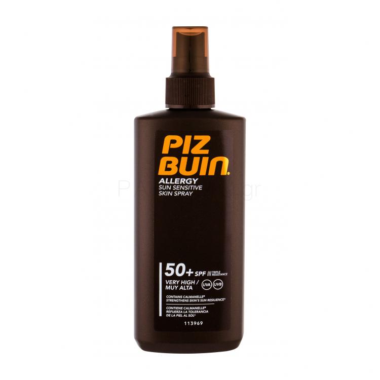 PIZ BUIN Allergy Sun Sensitive Skin Spray SPF50+ Αντιηλιακό προϊόν για το σώμα 200 ml