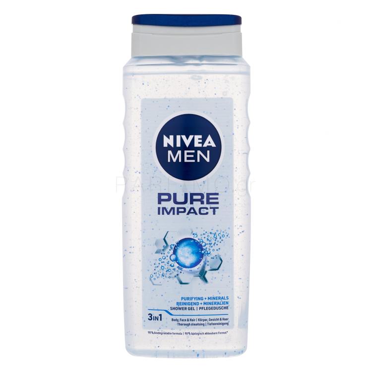 Nivea Men Pure Impact Αφρόλουτρο για άνδρες 500 ml