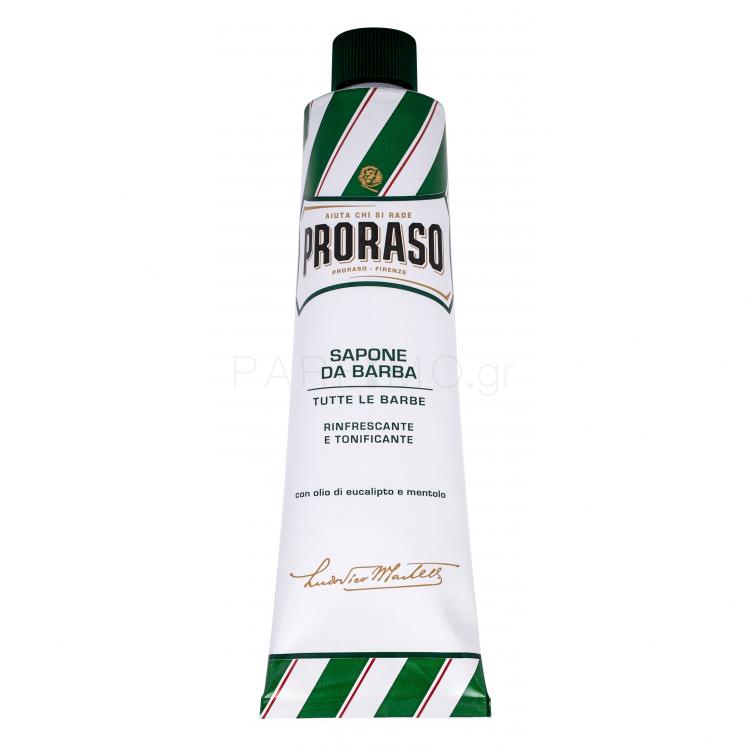 PRORASO Green Shaving Soap In A Tube Αφροί ξυρίσματος για άνδρες 150 ml