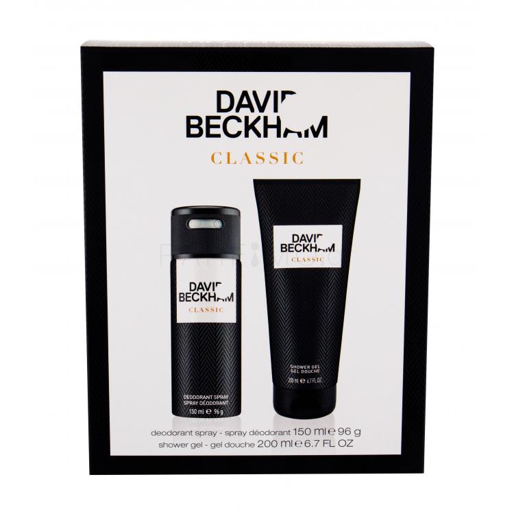 David Beckham Classic Σετ δώρου αποσμητικό 150 ml +αφρόλουτρο 200 ml