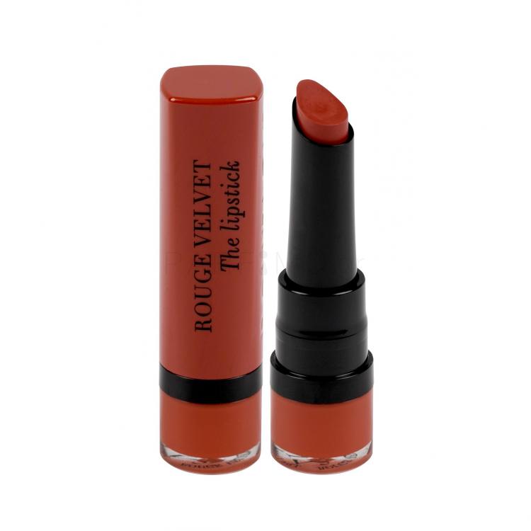 BOURJOIS Paris Rouge Velvet The Lipstick Κραγιόν για γυναίκες 2,4 gr Απόχρωση 21 Grande Roux