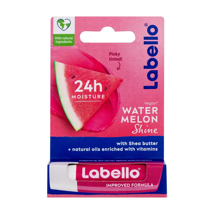 Labello Watermelon Shine 24h Moisture Lip Balm Βάλσαμο για τα χείλη για γυναίκες 4,8 gr