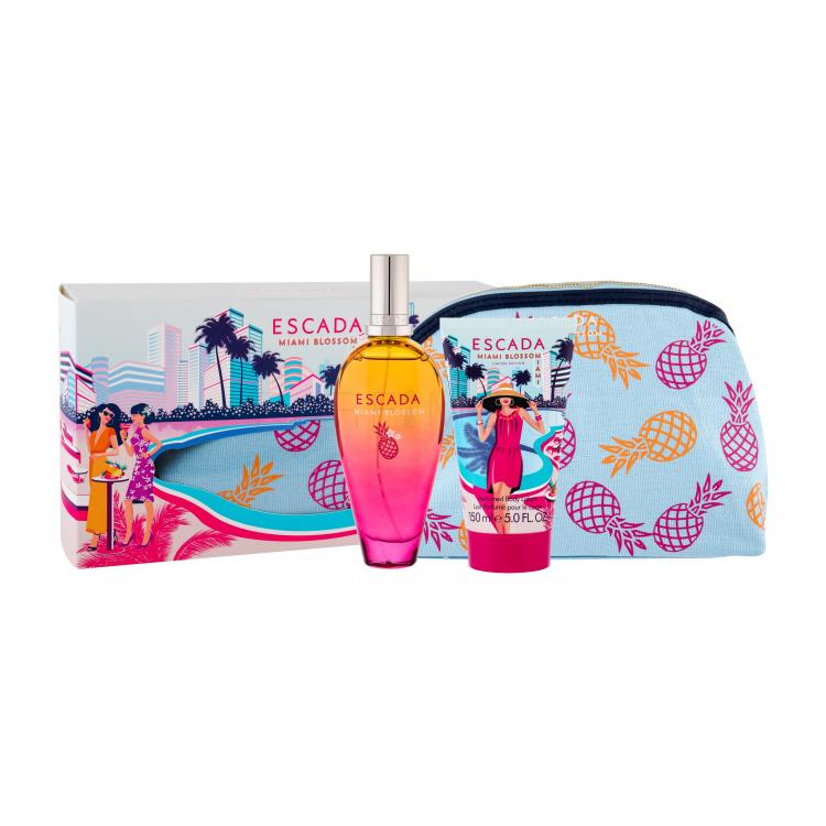 ESCADA Miami Blossom Σετ δώρου EDT 100 ml +λοσιόν σώματος 150 ml +καλλυντική τσάντα