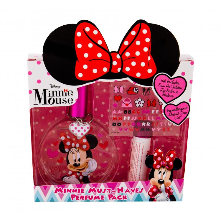 Disney Minnie Mouse Σετ δώρου EDT 50 ml +βάλσαμο χειλιών 3,5 g + αυτοκόλλητα