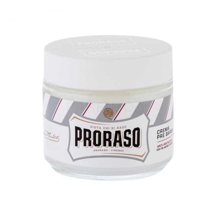 PRORASO White Pre-Shave Cream Προϊόν για πριν το ξύρισμα για άνδρες 100 ml