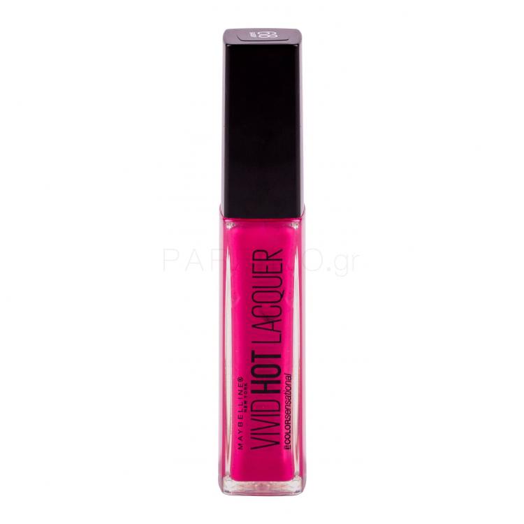 Maybelline Color Sensational Vivid Hot Laquer Lip Gloss για γυναίκες 7,7 ml Απόχρωση 68 Sassy