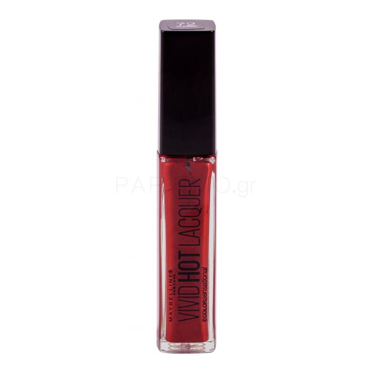 Maybelline Color Sensational Vivid Hot Laquer Lip Gloss για γυναίκες 7,7 ml Απόχρωση 72 Classic