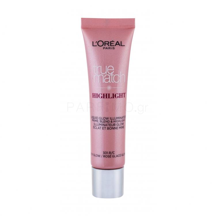 L&#039;Oréal Paris True Match Highlight Liquid Glow Highlighter για γυναίκες 30 ml Απόχρωση 301.R/C Icy Glow