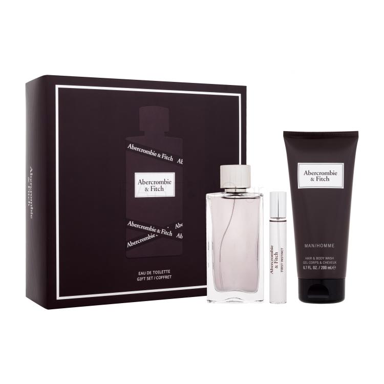 Abercrombie &amp; Fitch First Instinct Σετ δώρου EDT 100 ml + EDT 15 ml +αφρόλουτρο 200 ml