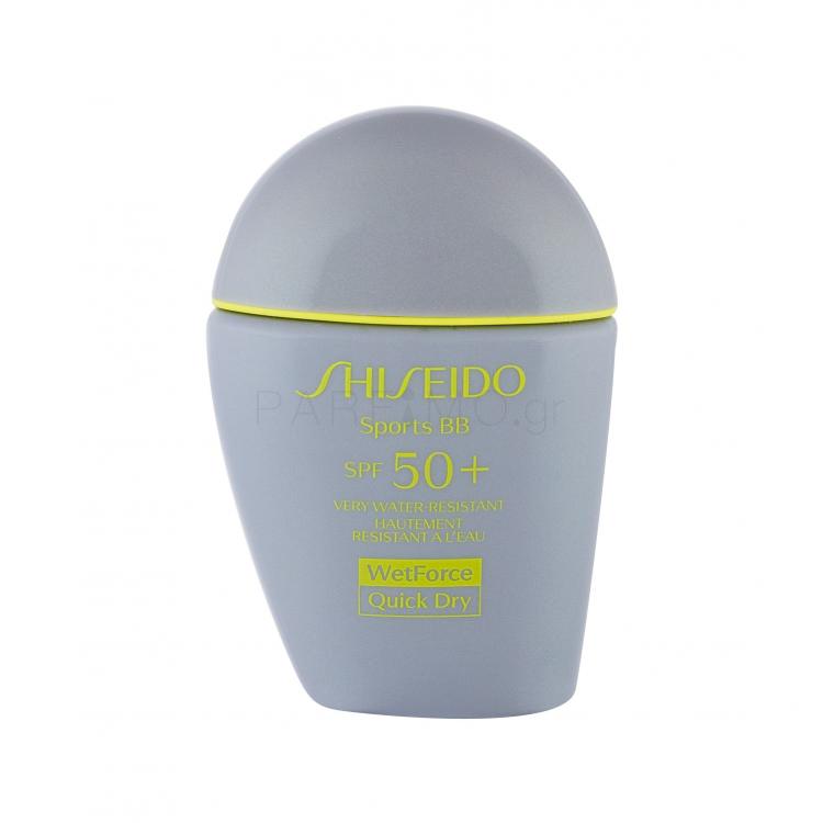 Shiseido Sports BB WetForce SPF50+ ΒΒ κρέμα για γυναίκες 30 ml Απόχρωση Light