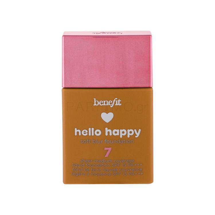 Benefit Hello Happy SPF15 Make up για γυναίκες 30 ml Απόχρωση 07 Medium-Tan Warm