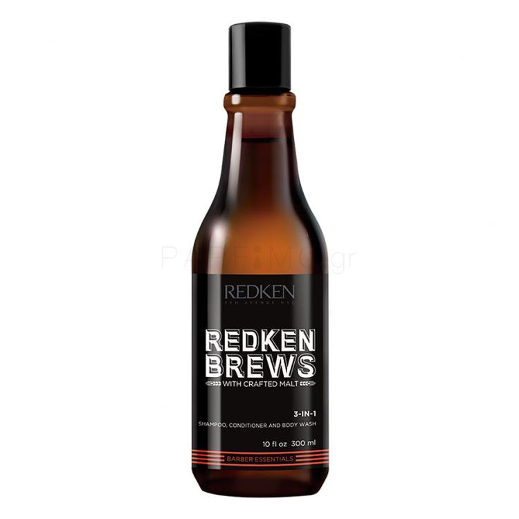 Redken Brews 3-In-1 Σαμπουάν για άνδρες 300 ml