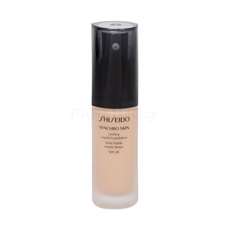 Shiseido Synchro Skin Lasting Liquid Foundation SPF20 Make up για γυναίκες 30 ml Απόχρωση Golden 1