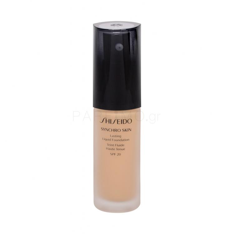 Shiseido Synchro Skin Lasting Liquid Foundation SPF20 Make up για γυναίκες 30 ml Απόχρωση Golden 3