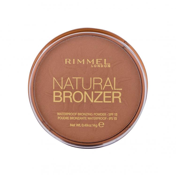 Rimmel London Natural Bronzer SPF15 Bronzer για γυναίκες 14 gr Απόχρωση 027 Sun Dance