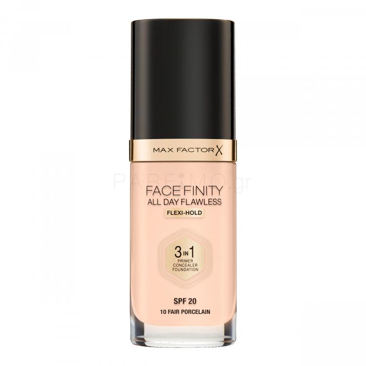 Max Factor Facefinity All Day Flawless SPF20 Make up για γυναίκες 30 ml Απόχρωση 10 Fair Porcelain