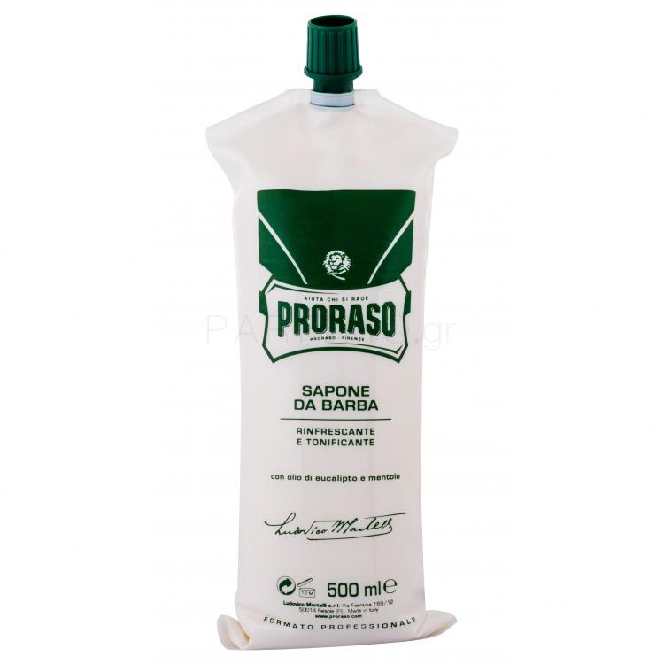PRORASO Green Shaving Cream Τζελ ξυρίσματος για άνδρες 500 ml