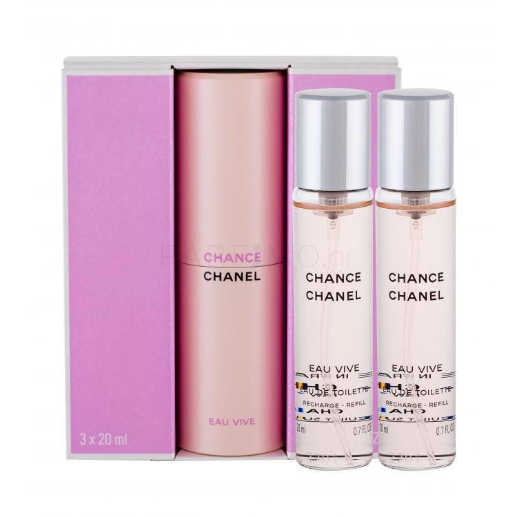 Chanel Chance Eau Vive Eau de Toilette για γυναίκες 3x20 ml