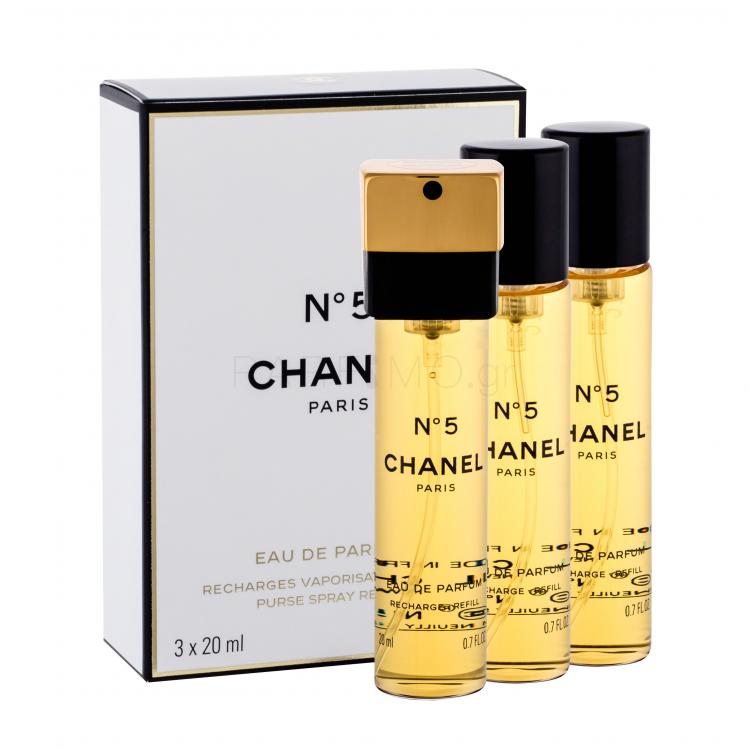 Chanel N°5 Eau de Parfum για γυναίκες Συσκευασία &quot;γεμίσματος&quot; 3x20 ml