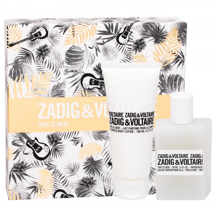 Zadig &amp; Voltaire This is Her! Σετ δώρου EDP 50 ml + лосион за тяло 100 ml
