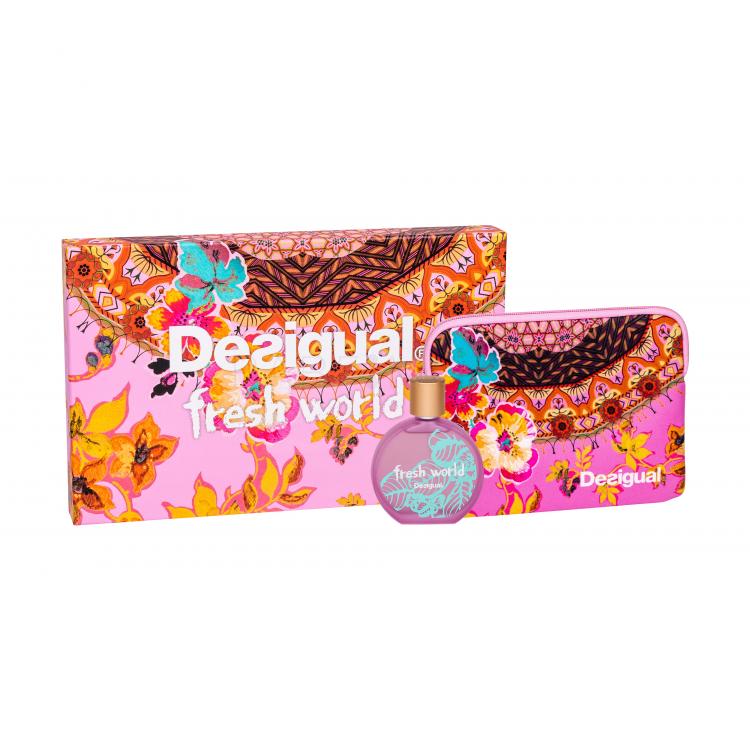 Desigual Fresh World Σετ δώρου EDT 100 ml + козметична чантичка