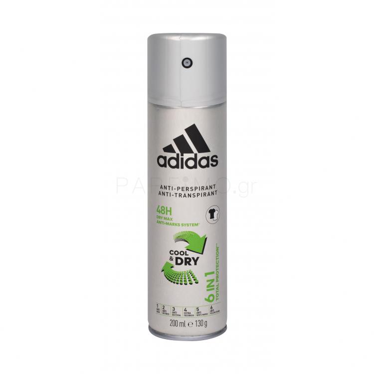 Adidas 6in1 Cool &amp; Dry 48h Αντιιδρωτικό για άνδρες 200 ml