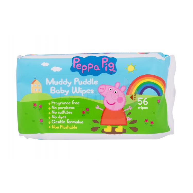 Peppa Pig Peppa Baby Wipes Καθαριστικά μαντηλάκια για παιδιά 56 τεμ