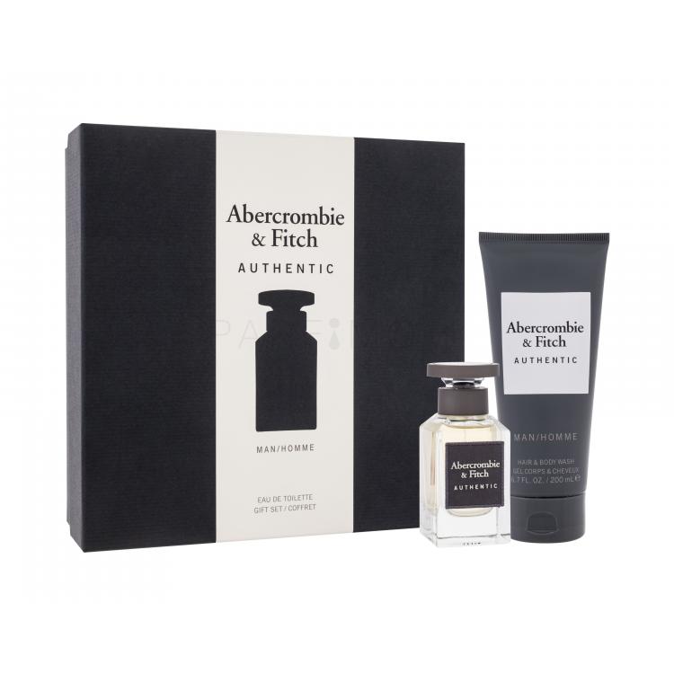 Abercrombie &amp; Fitch Authentic Σετ δώρου για άνδρες EDT 50 ml + αφρόλουτρο 200 ml