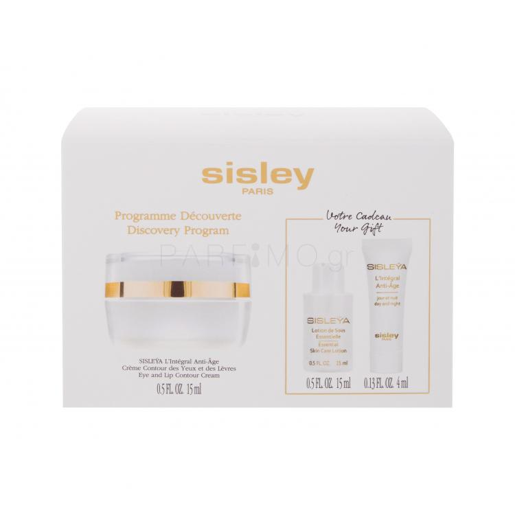 Sisley Sisleÿa L&#039;Intégral Anti-Âge Eye And Lip Contour Cream Σετ δώρου φροντίδα ματιών και χειλιών 15 ml + λοσιόν προσώπου Essential Skin Care 15 m + ορός προσώπου L&#039;Integral 4 ml